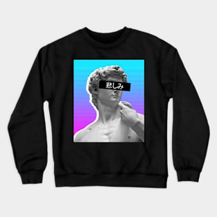 Japanese Aesthetic Greek Bust | Vaporwave Crewneck Sweatshirt